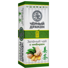 Зеленый имбирь. Чай Т.М. "ЧЕРНЫЙ  ДРАКОН" пакетированный