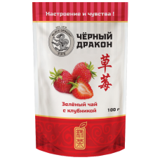 Зелёный чай с КЛУБНИКОЙ