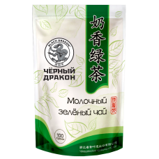 Молочный  зелёный 100г.  Чай Т.М. "ЧЕРНЫЙ  ДРАКОН"   